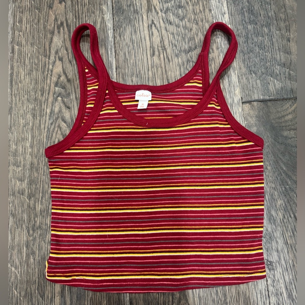stripped tank top